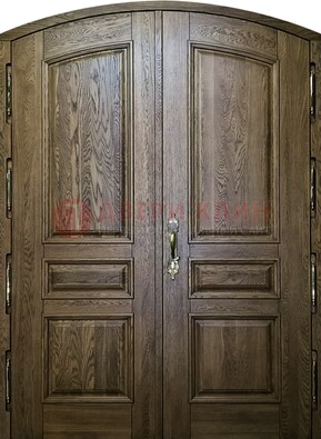 Долговечная арочная дверь с отделкой массив ДА-25 в Красногорске