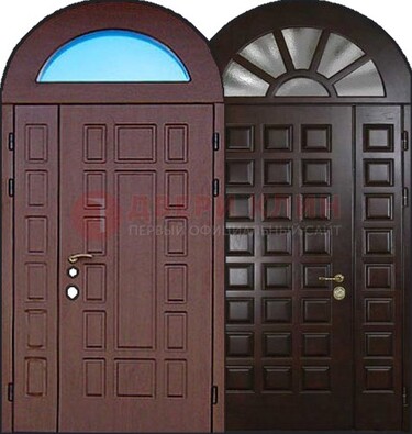 Стальная арочная дверь ДА-8 для административного здания в Красногорске