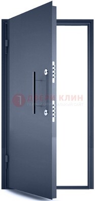 Черная металлическая бронированная дверь ДБ-1 в Красногорске