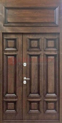 Классическая входная дверь с верхней фрамугой ДФГ-15 в Красногорске