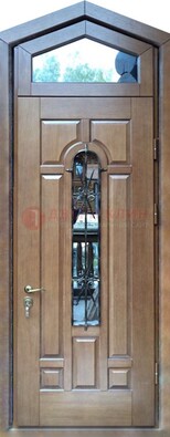 Железная дверь Винорит с фрамугой для частного дома ДФГ-34 в Красногорске