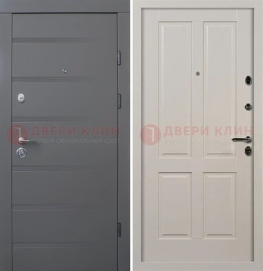 Квартирная железная дверь с МДФ панелями ДМ-423 в Красногорске