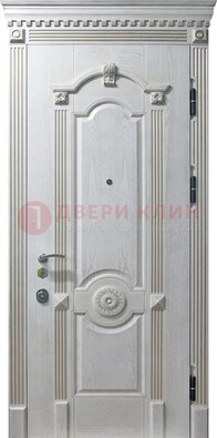 Белая дверь с МДФ ДМ-525 в Красногорске