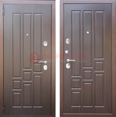 Теплая металлическая дверь с МДФ с двух сторон ДМ-80 в Красногорске