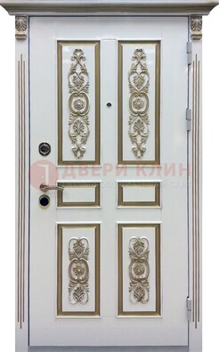 Входная дверь с массивом дуба в белом цвете ДМД-62 в Красногорске