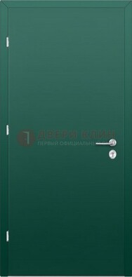 Зеленая стальная дверь с нитроэмалью ДН-6 в Красногорске