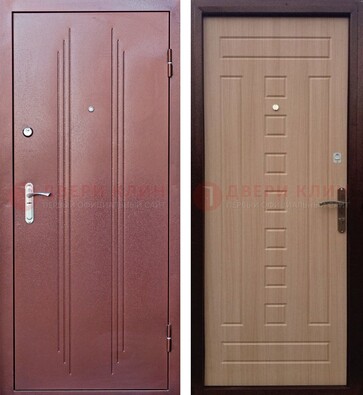 Стальная дверь с порошковым напыление цвета медный антик ДП-249 в Балашихе