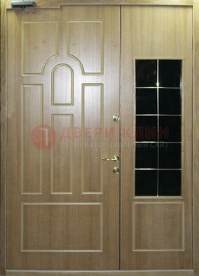 Входная дверь Дверь со вставками из черного стекла ДПР-42 в Рязани