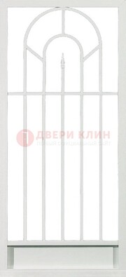 Стальная решетчатая дверь в белом цвете с пикой ДР-11 в Красногорске