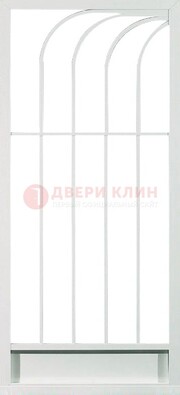 Белая металлическая решетчатая дверь ДР-17 в Красногорске