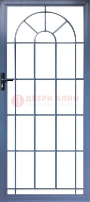 Синяя металлическая решетчатая дверь ДР-28 в Красногорске