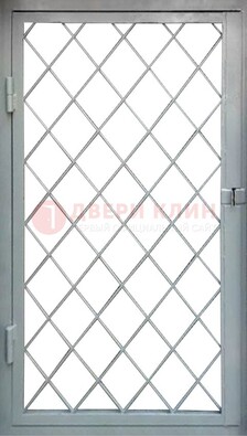 Серая стальная решетчатая дверь ДР-3 в Красногорске