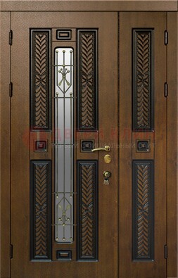 Полуторная входная дверь с виноритом ДВТ-169 в Красногорске