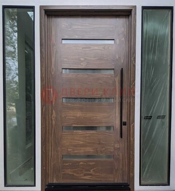 Железная дверь с виноритом и фрамугами ДВТ-189 в Красногорске