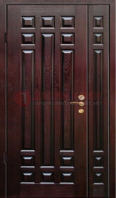 Коричневая металлическая дверь с виноритом ДВТ-20 в Красногорске