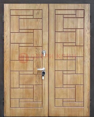 Светло-коричневая стальная дверь с виноритом ДВТ-245 в Красногорске