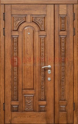 Полуторная железная дверь винорит для дома ДВТ-252 в Красногорске