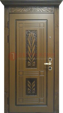 Металлическая дверь с виноритом и узором ДВТ-256 в Красногорске