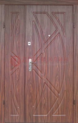 Железная тамбурная полуторная дверь с МДФ ПЛ-7 в Красногорске